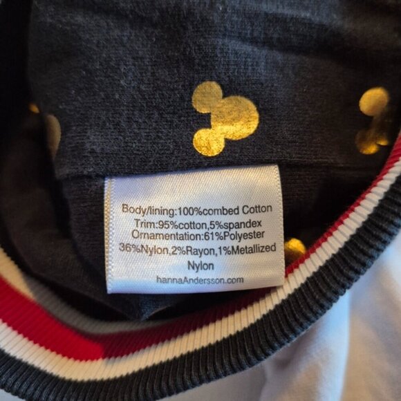 Hanna Andersson girls size 100 or 4 black Mickey lined hoodie, GUC only for fade - Picture 6 of 8